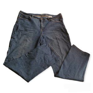 𝅺Style & co size 16 blue straight leg medium dark wash denim jeans
